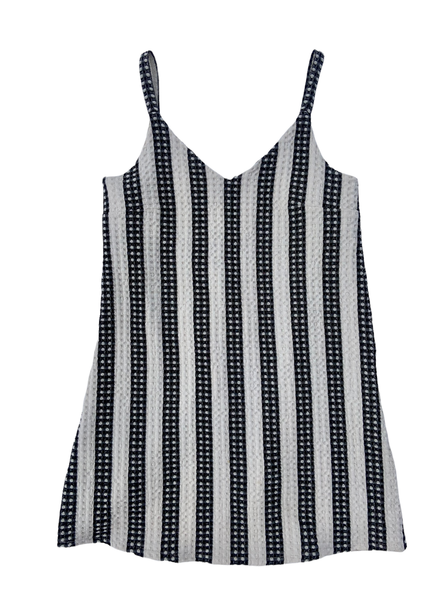 Summer Dress - Black/Nature Stripes