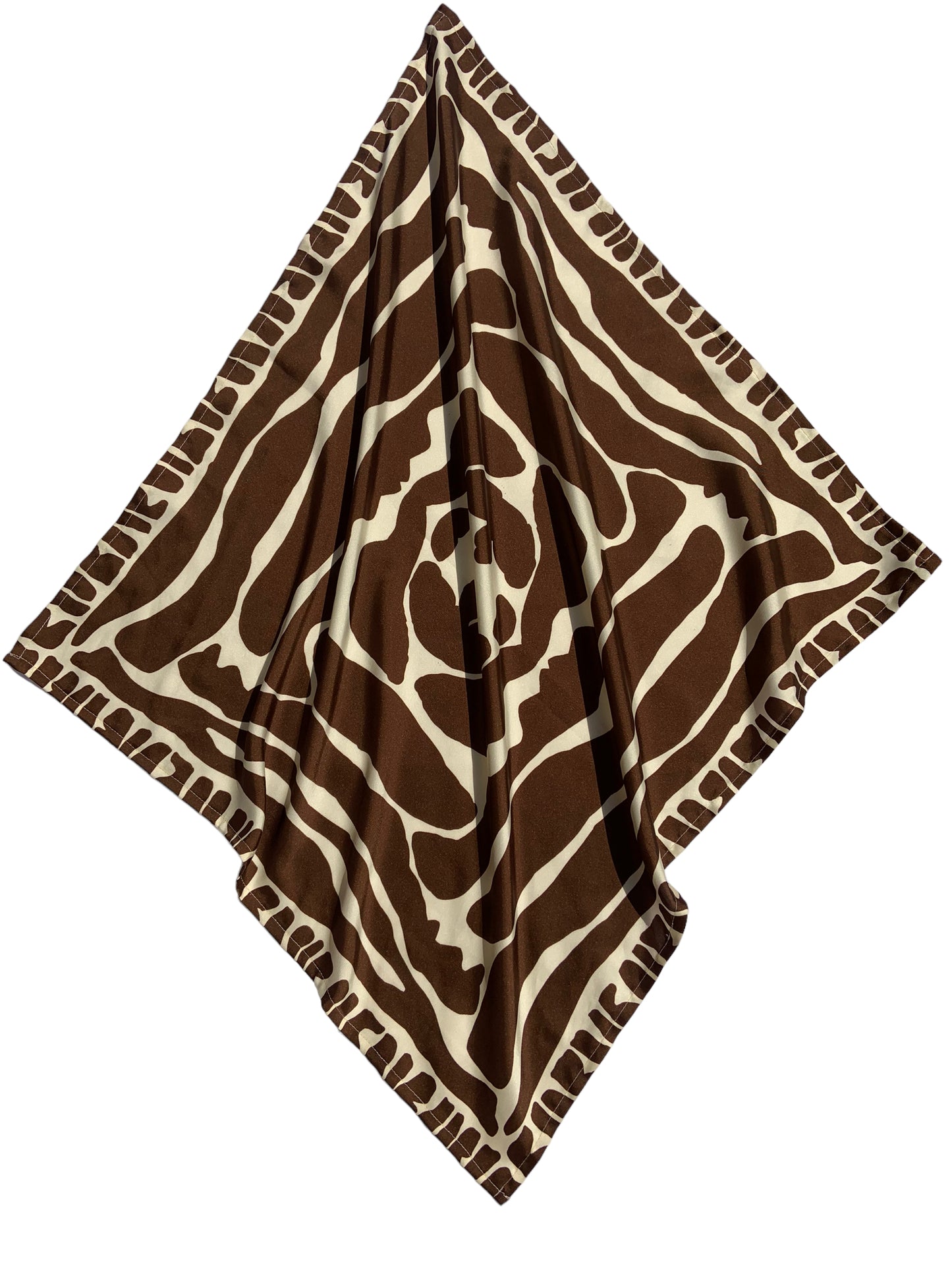 Scarf/ Bandana - Creme/ Brown