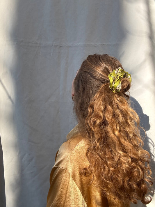 Scrunchie - Grüner Satin