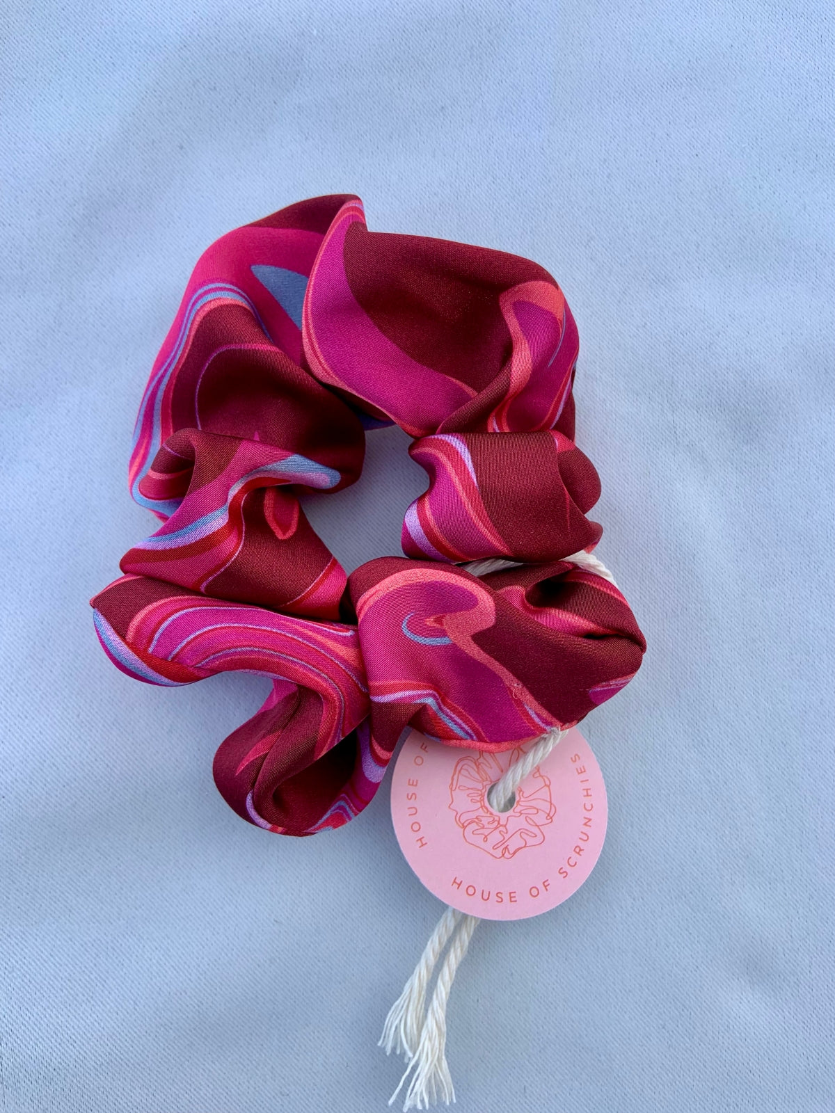 Scrunchie - Pink Marble