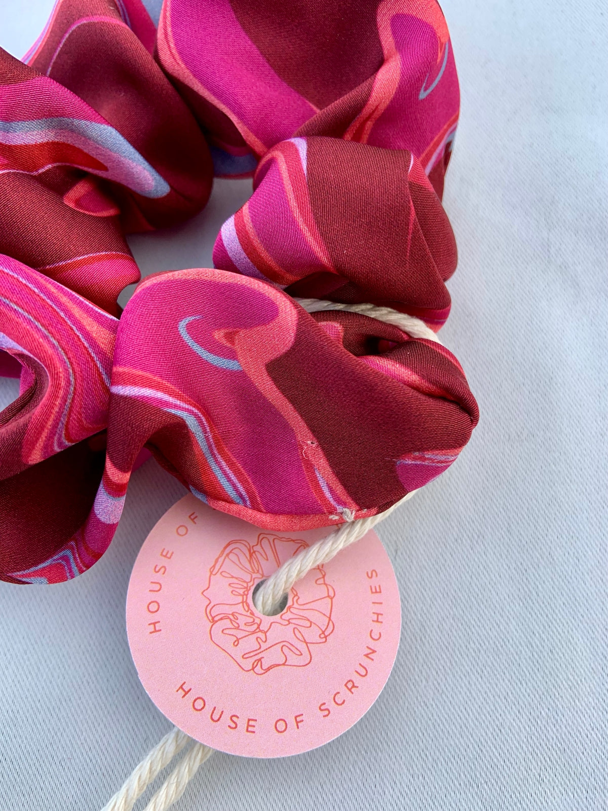 Scrunchie - Pink Marble