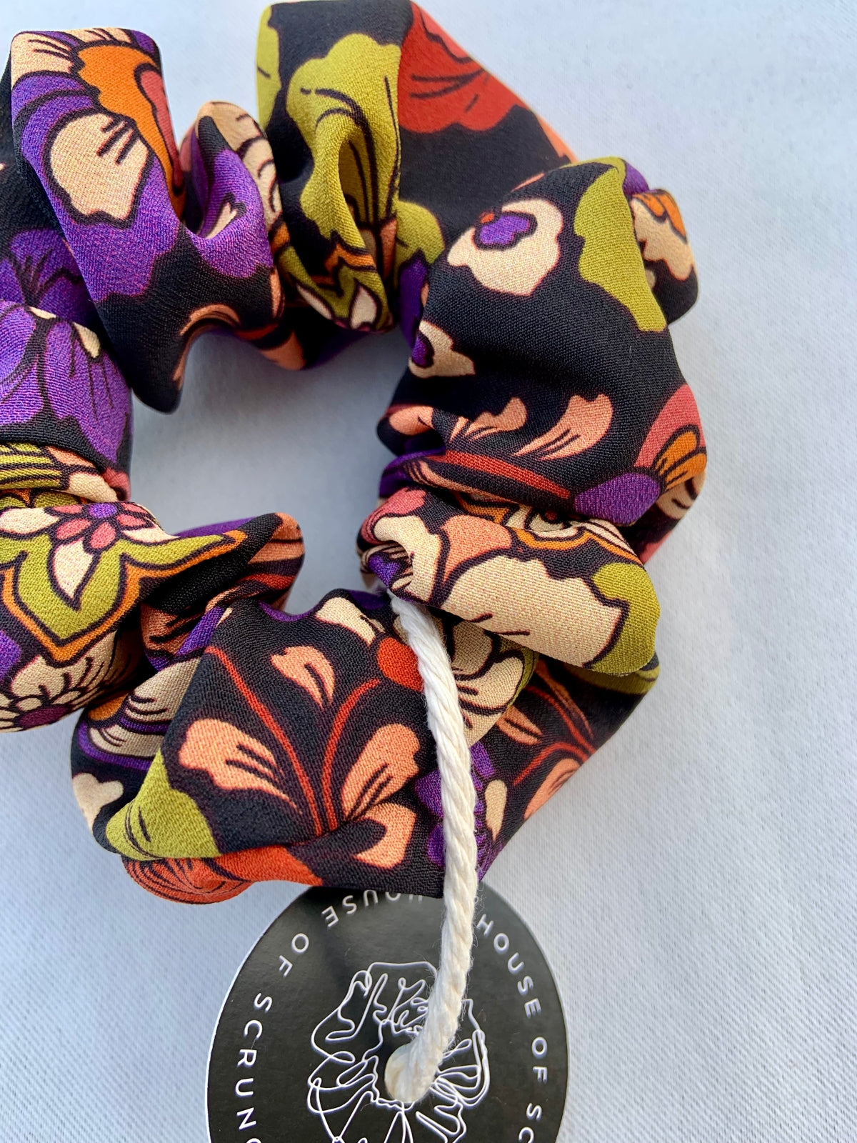 Scrunchie - Retro Blumen