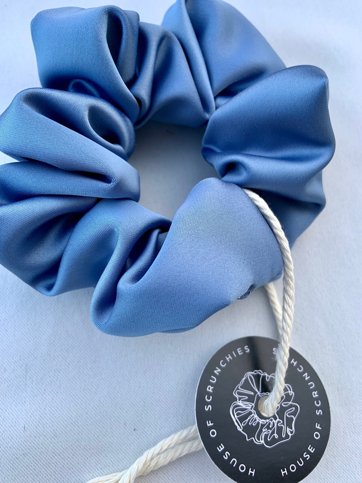 Scrunchie - Hellblau Satin