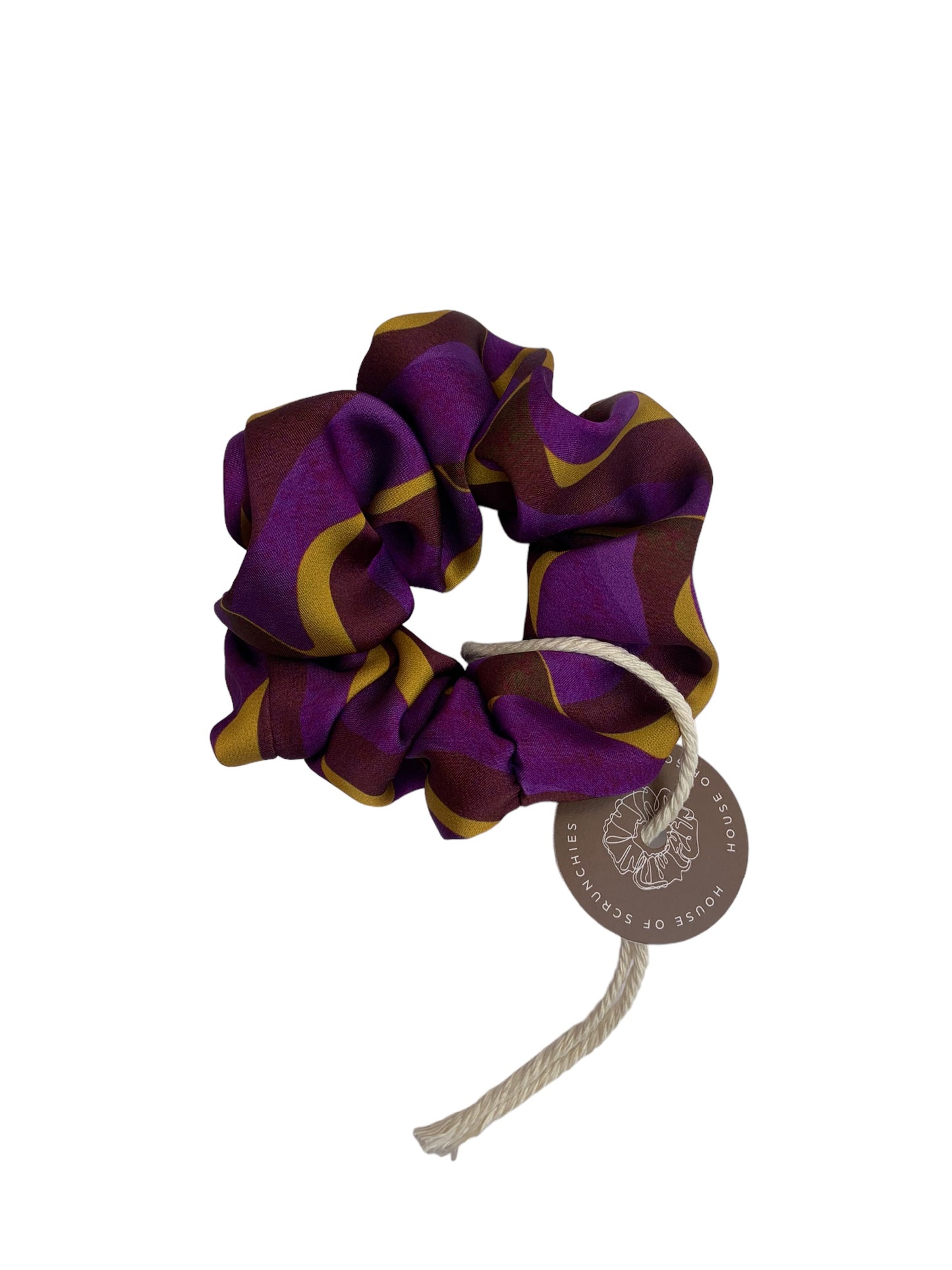 Scrunchie - Lila/ Gelb