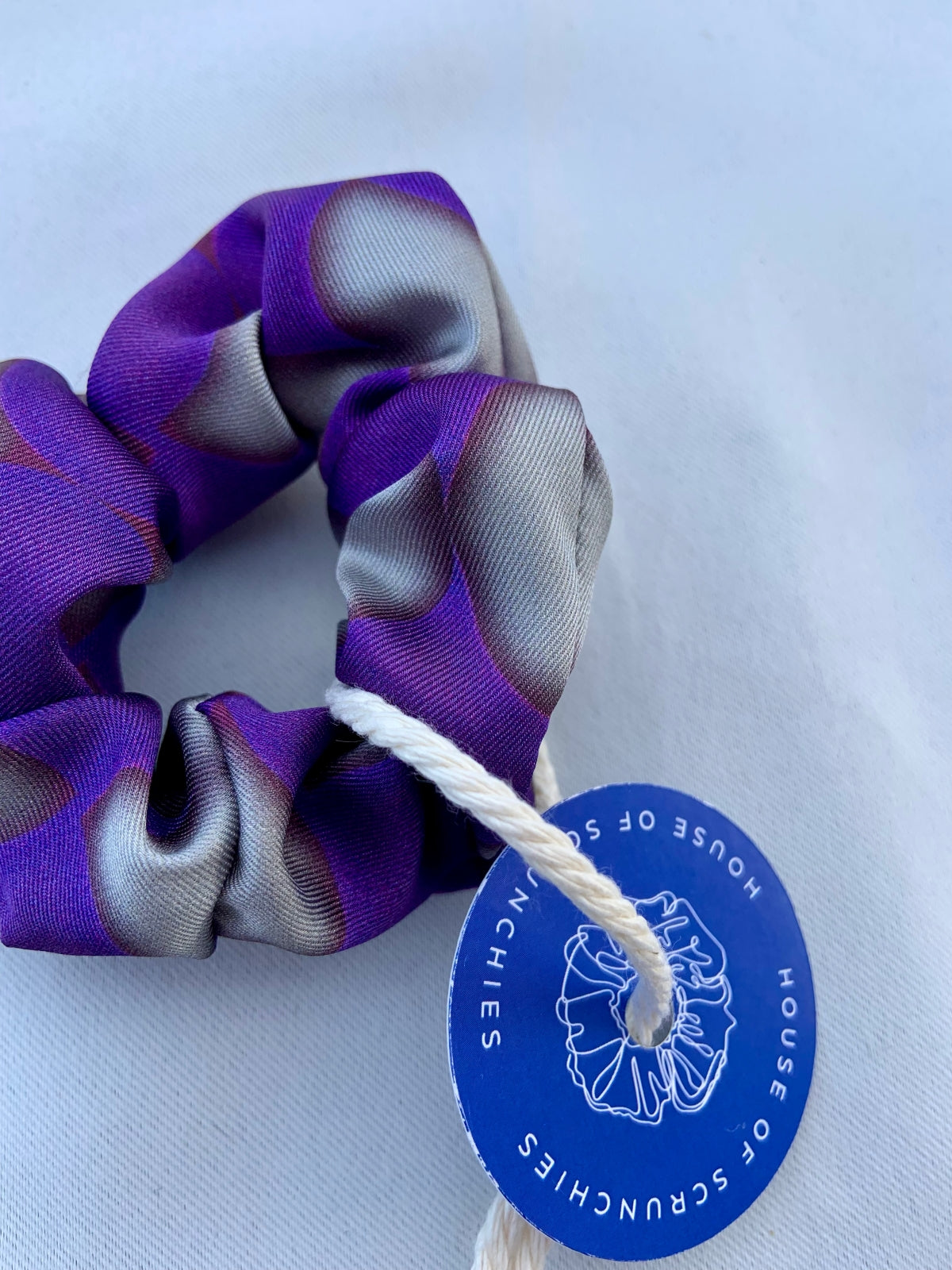 Scrunchie - Lila/ Grau