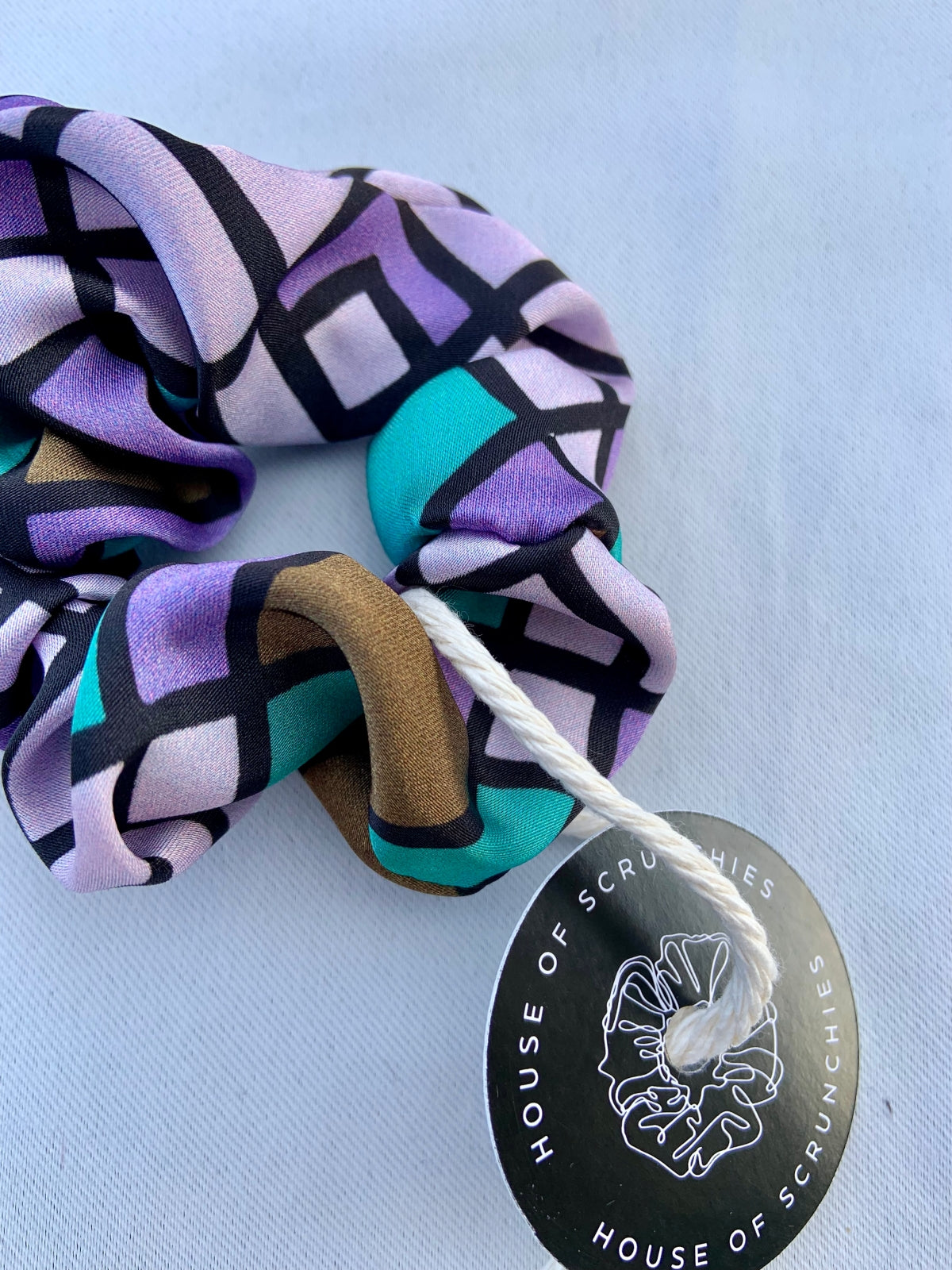 Scrunchie - Lila/ Türkis