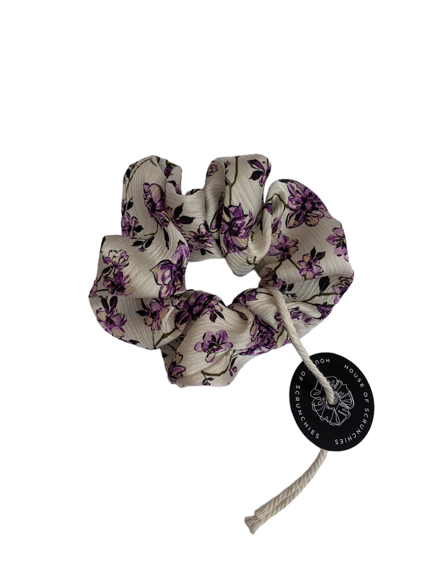 Scrunchie - Flieder Blumen