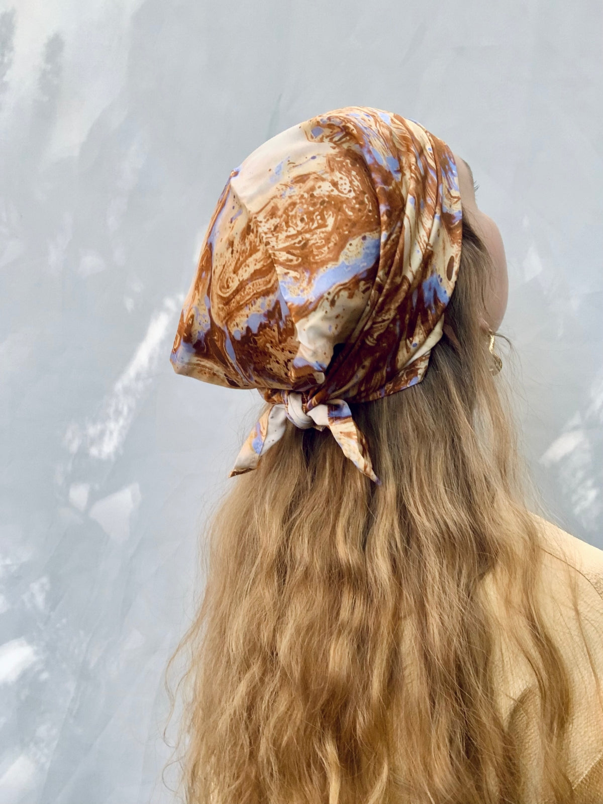 Scarf/ Bandana - Golden Marble