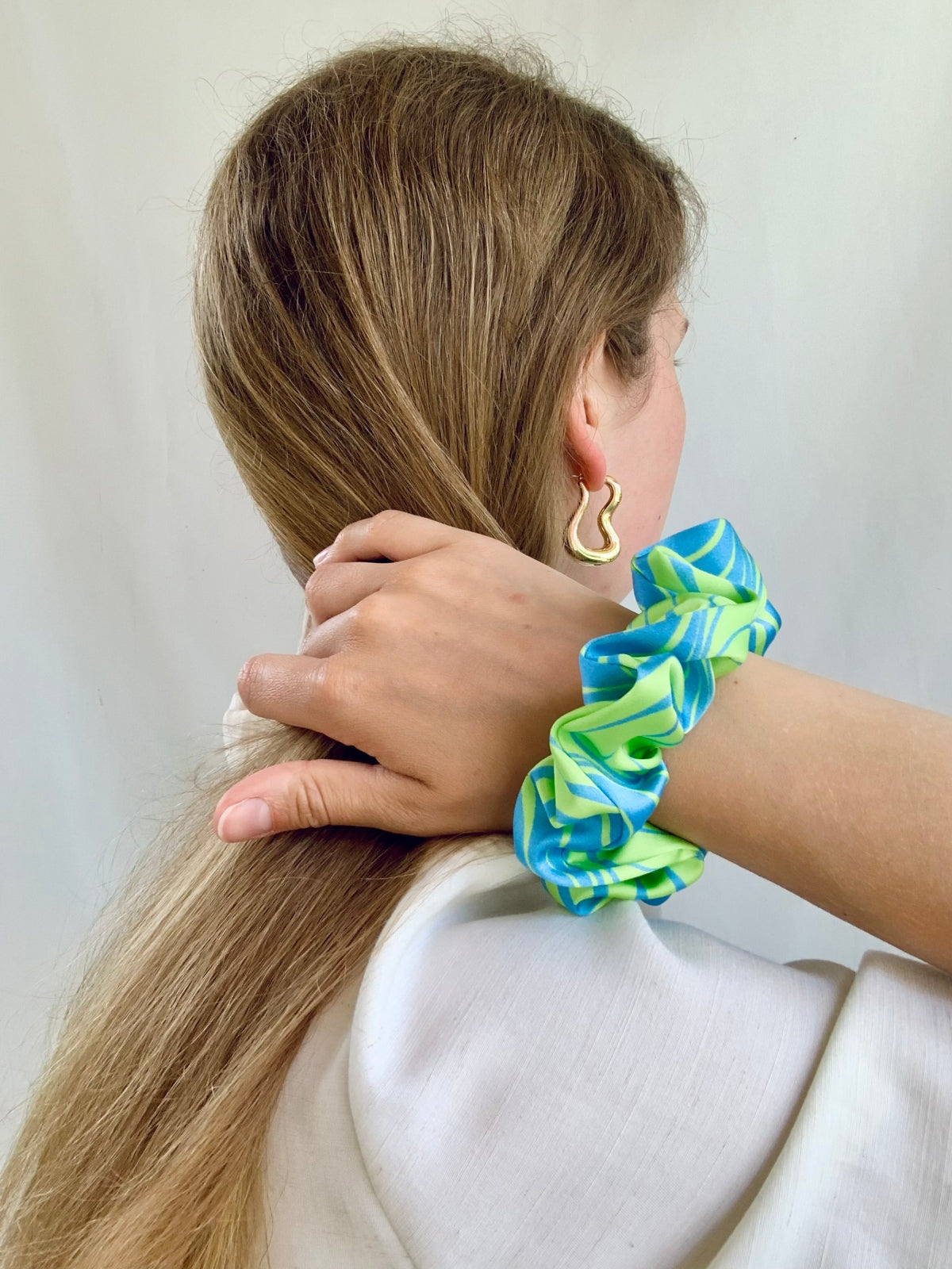 Scrunchie - Neon Blue/Green