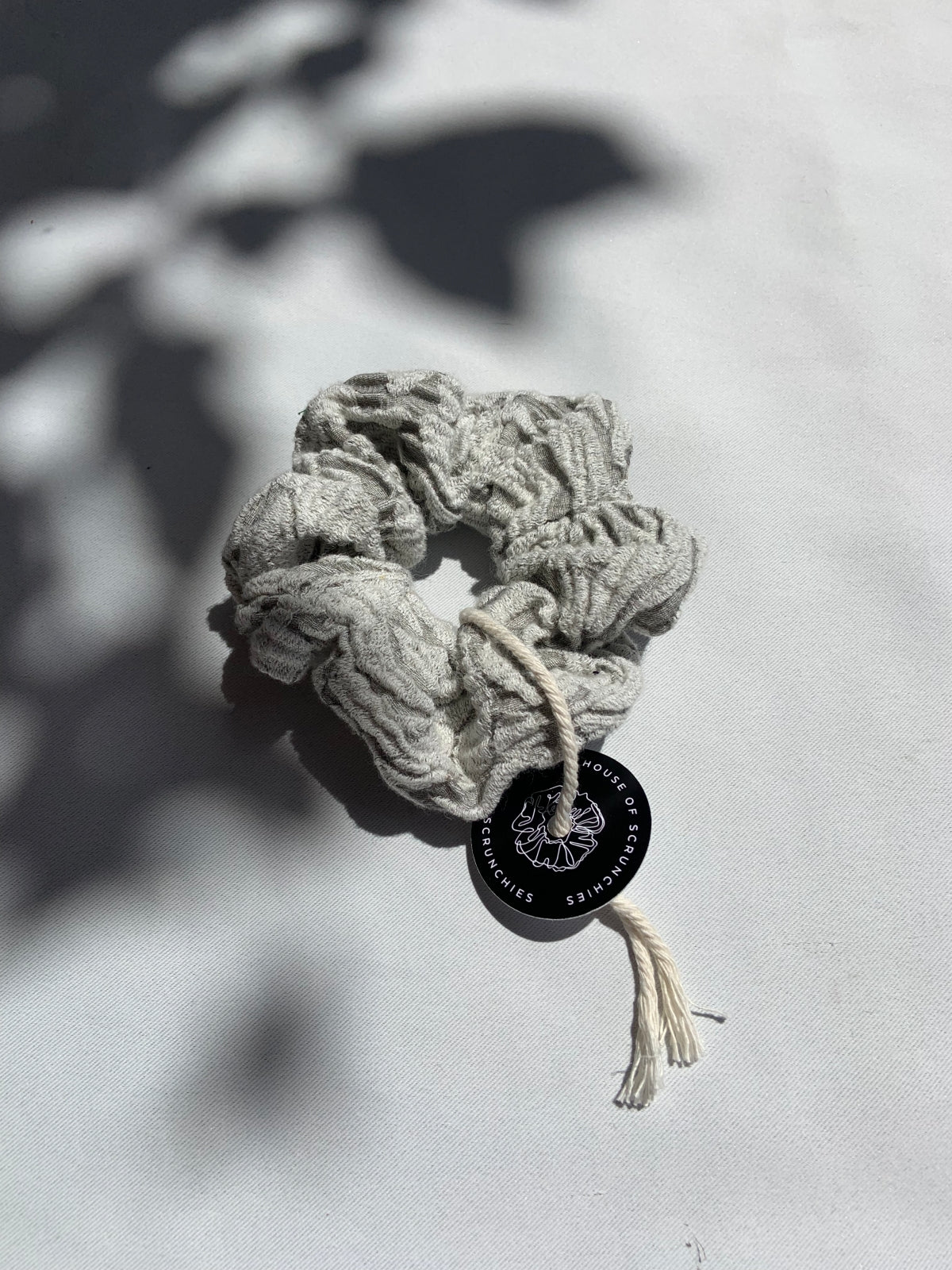 Scrunchie - Grey Marble