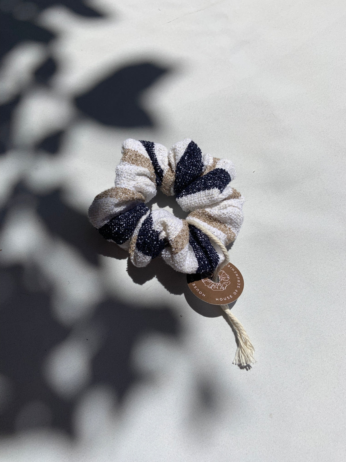 Scrunchie - Beach Blue Striped