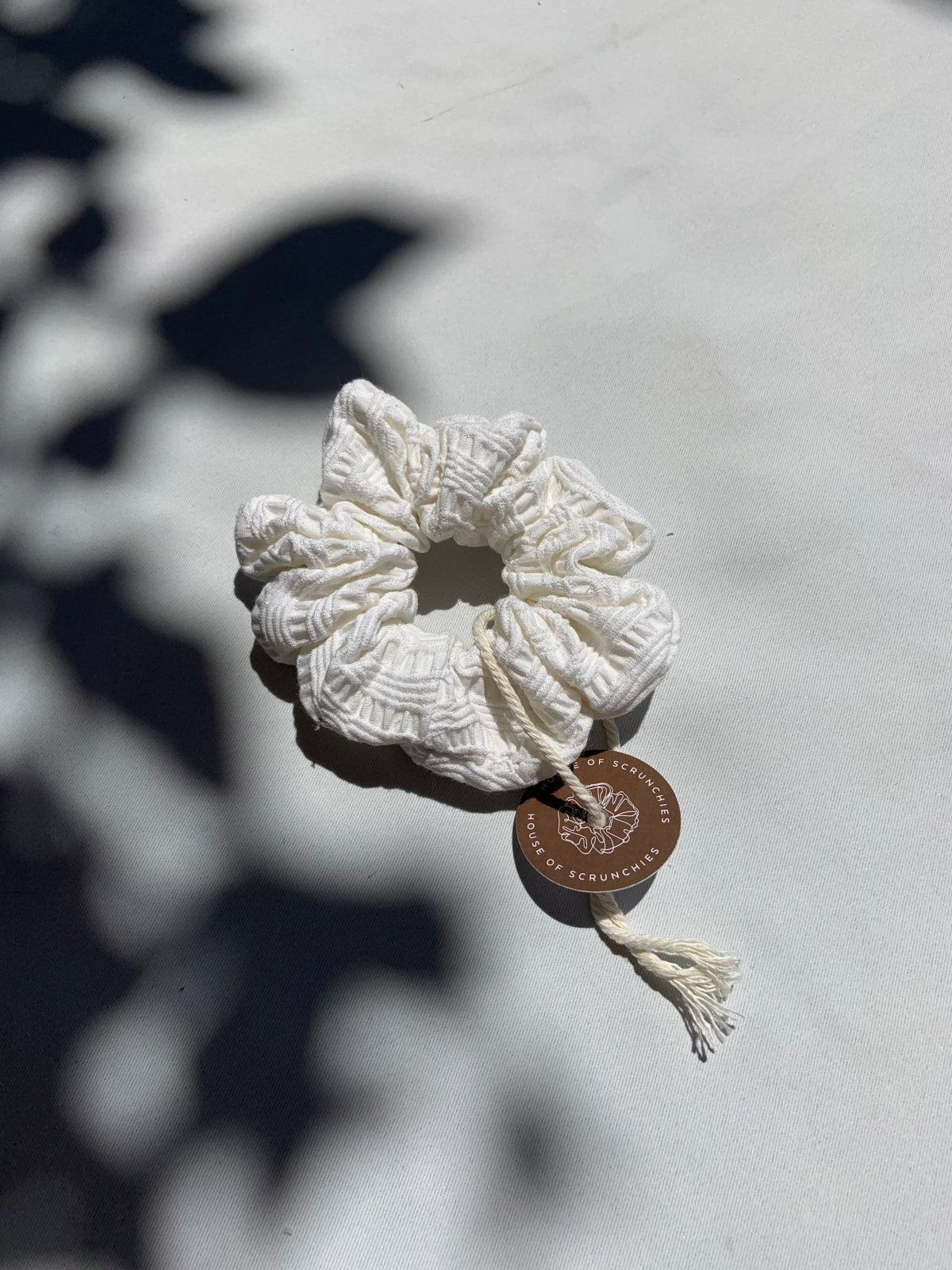 Scrunchie - White Lines
