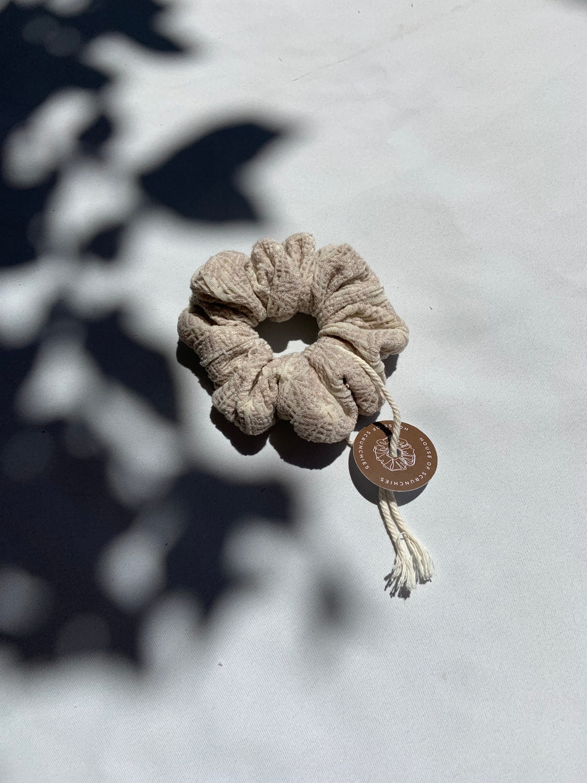 Scrunchie - Wavy Beige