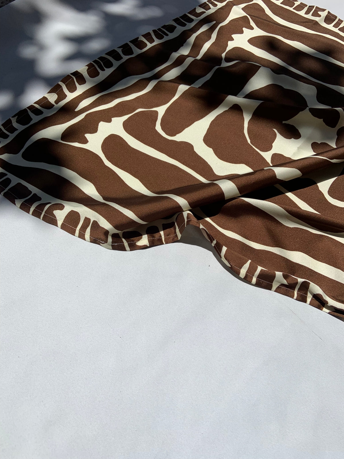 Scarf/ Bandana - Creme/ Brown