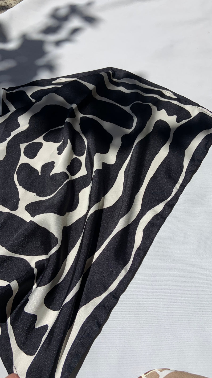 Scarf/ Bandana - Black/White