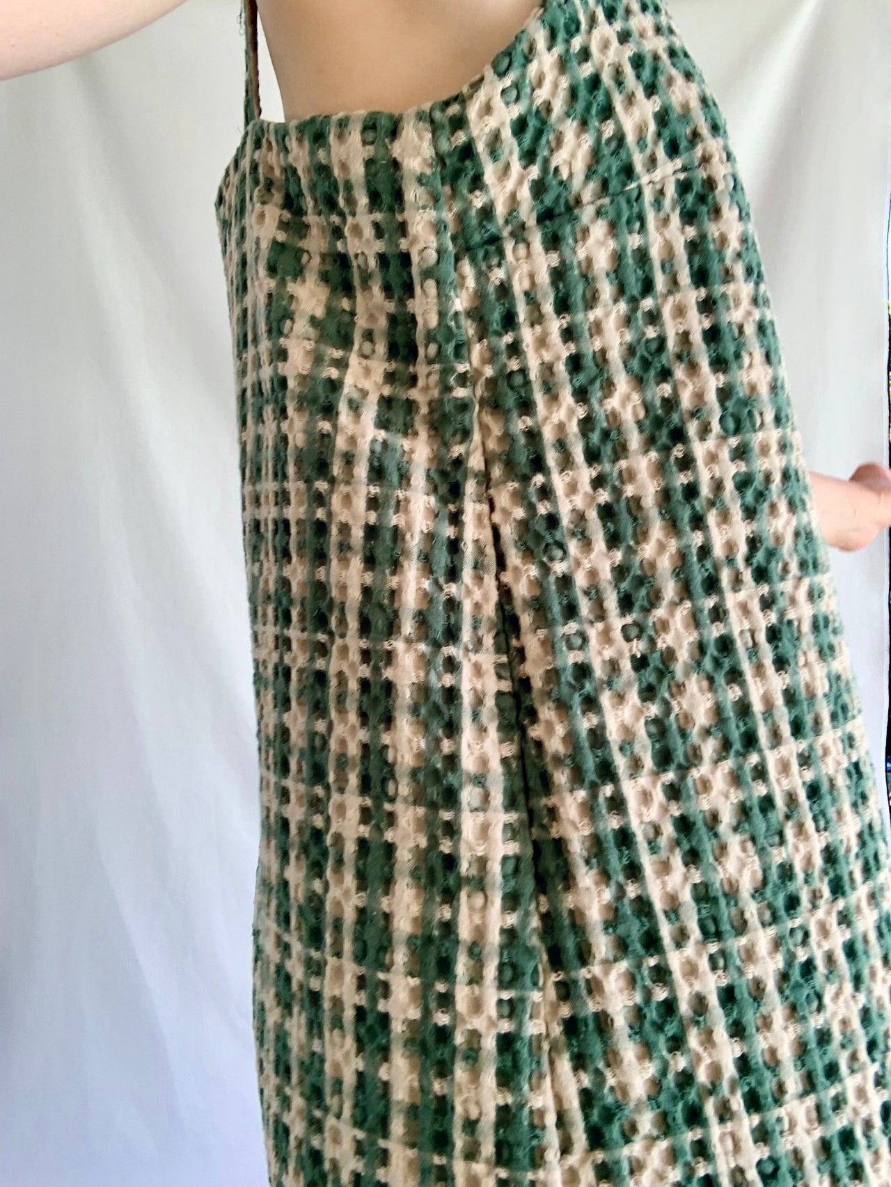 Summer Dress - Olive Check
