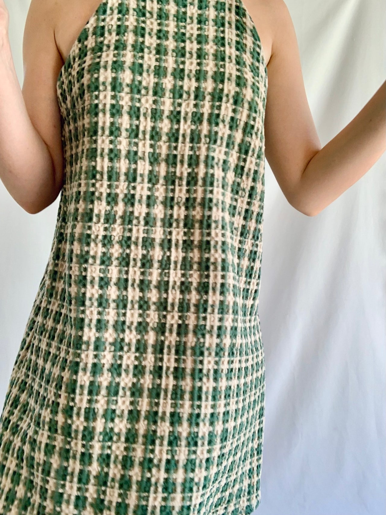 Summer Dress - Olive Check