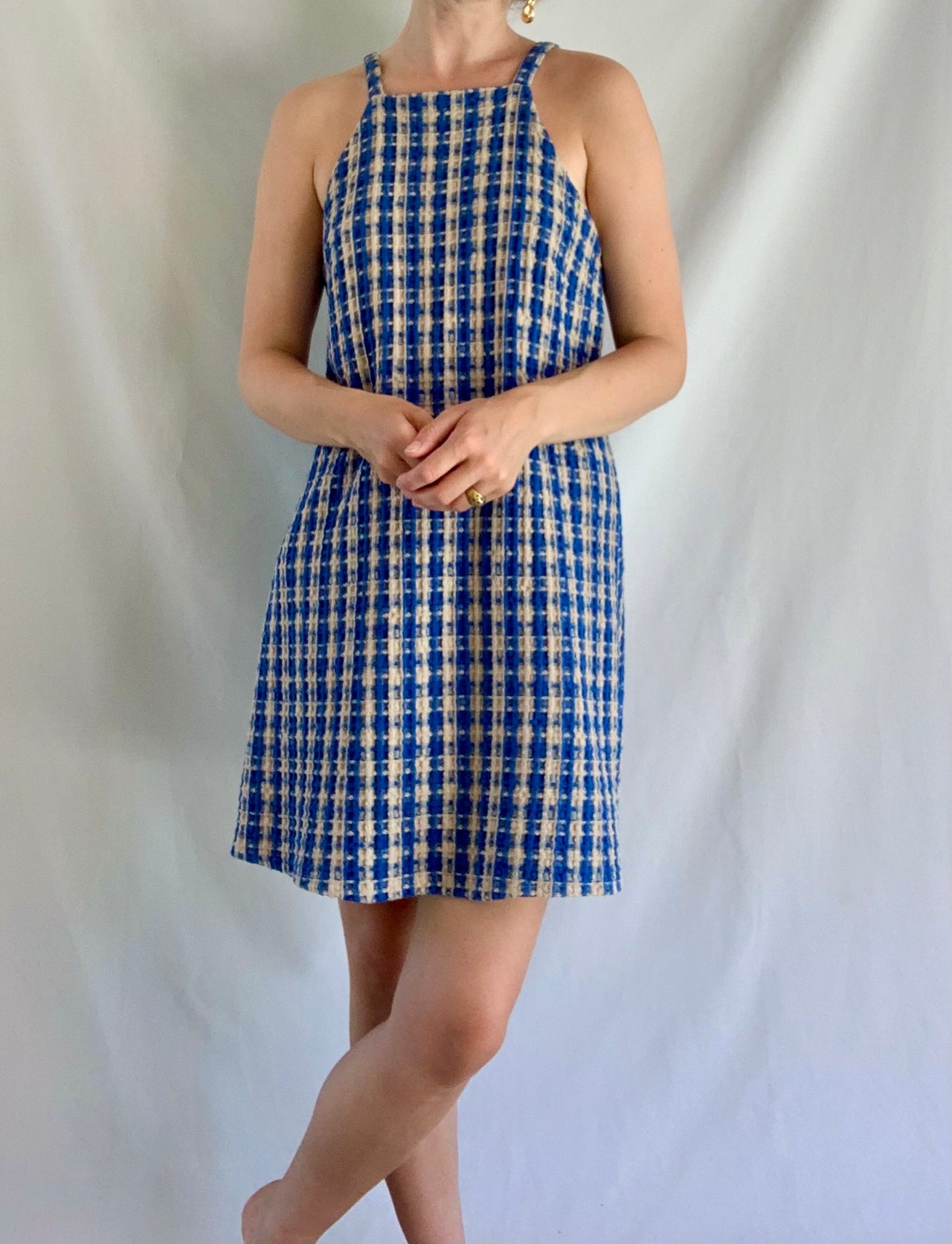 Summer Dress - Blue Check
