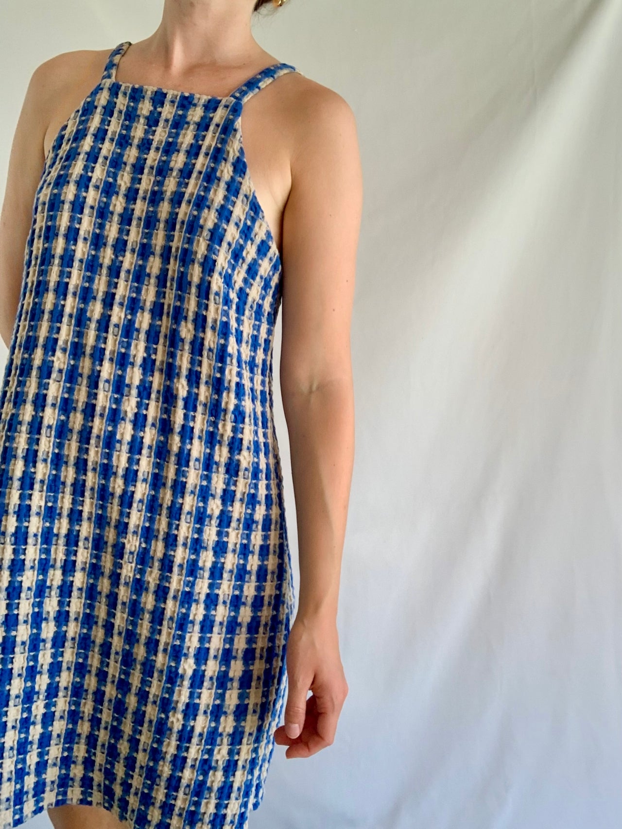 Summer Dress - Blue Check