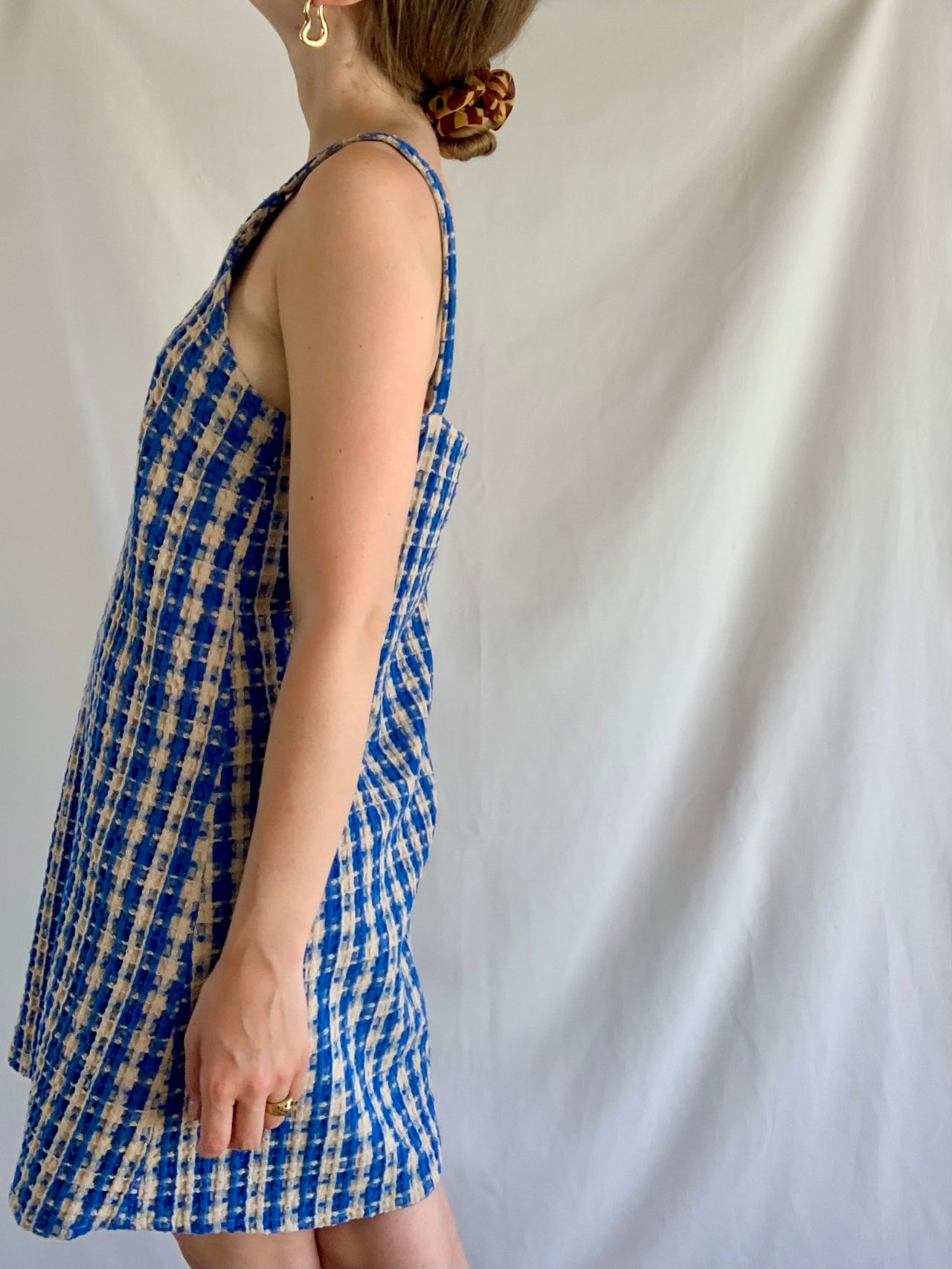 Summer Dress - Blue Check