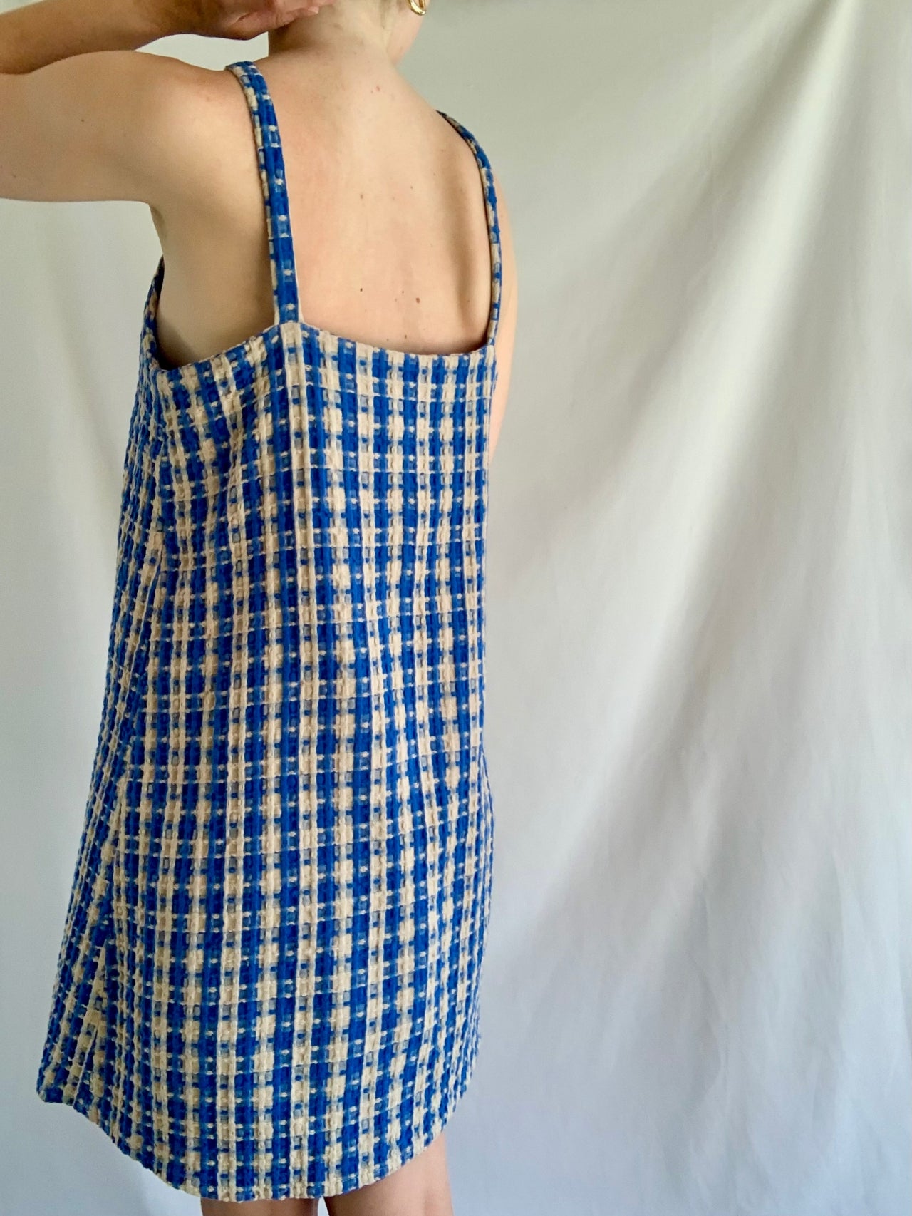 Summer Dress - Blue Check
