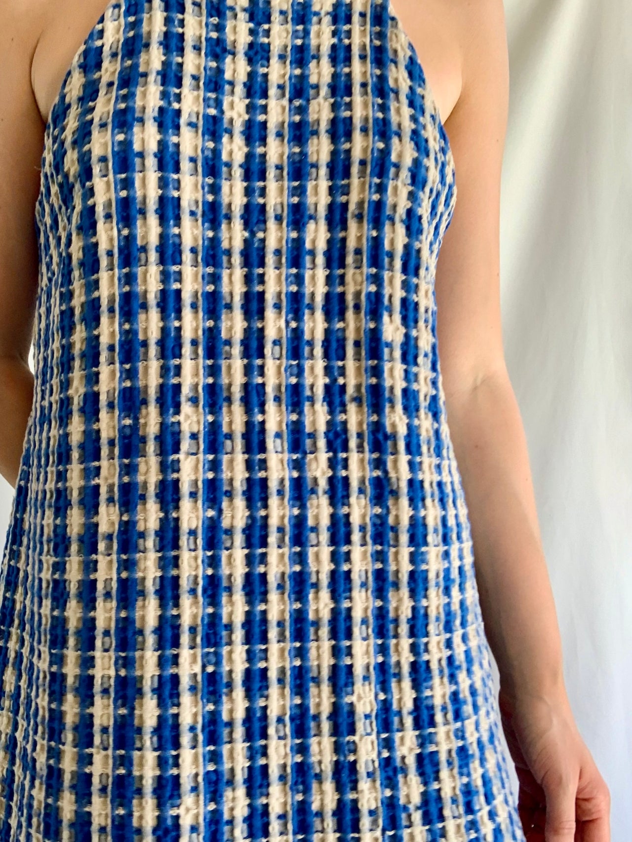 Summer Dress - Blue Check