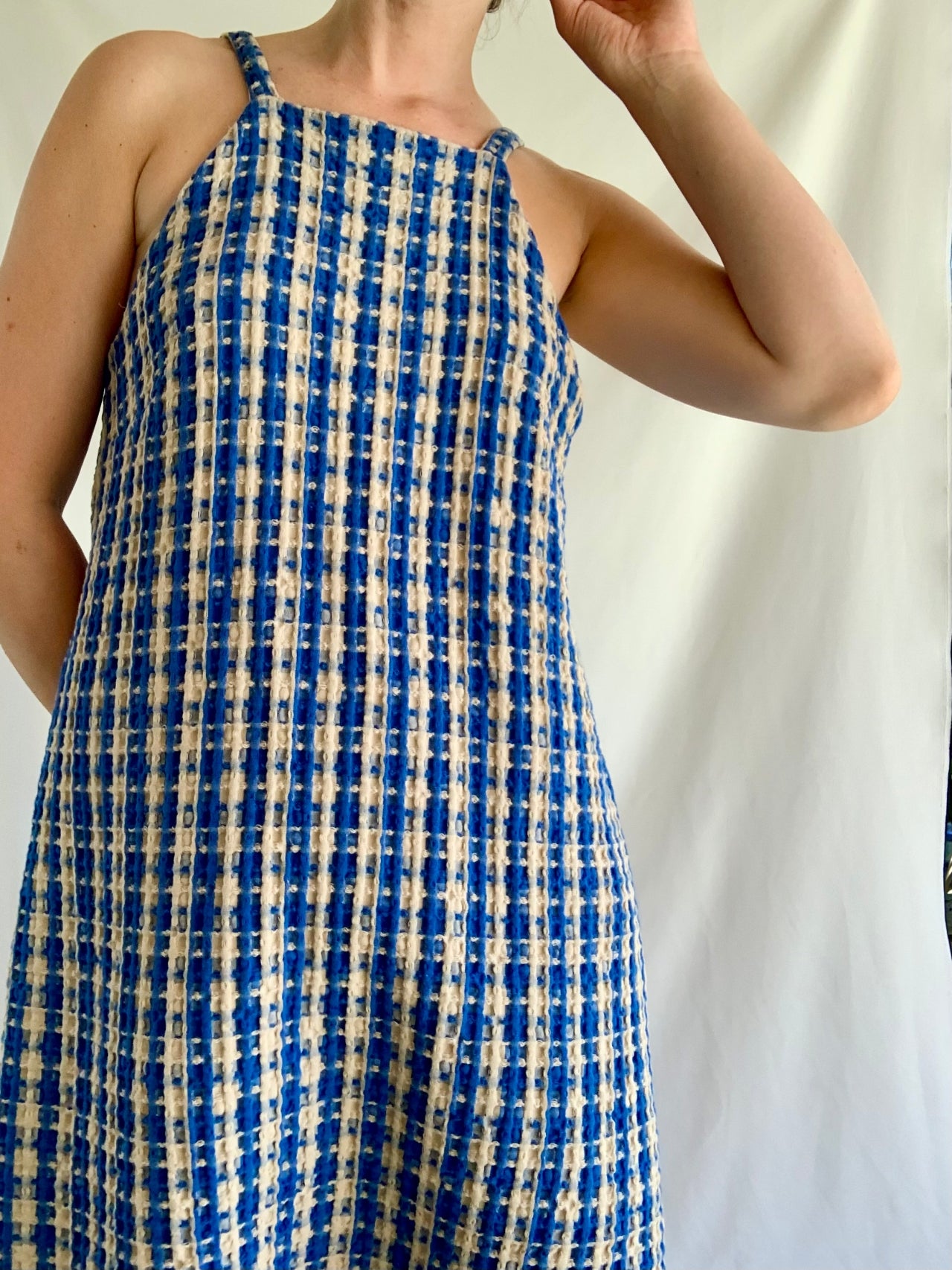 Summer Dress - Blue Check
