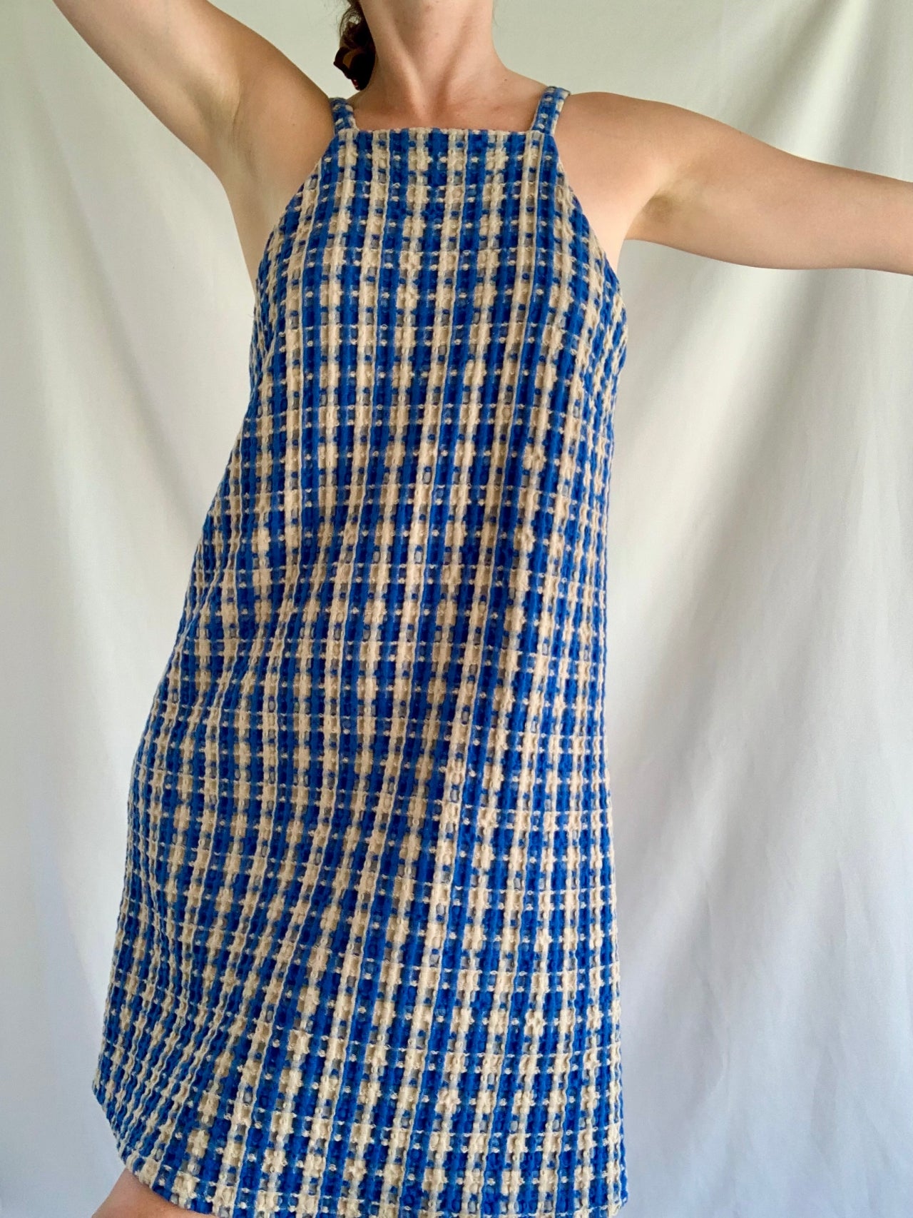 Summer Dress - Blue Check