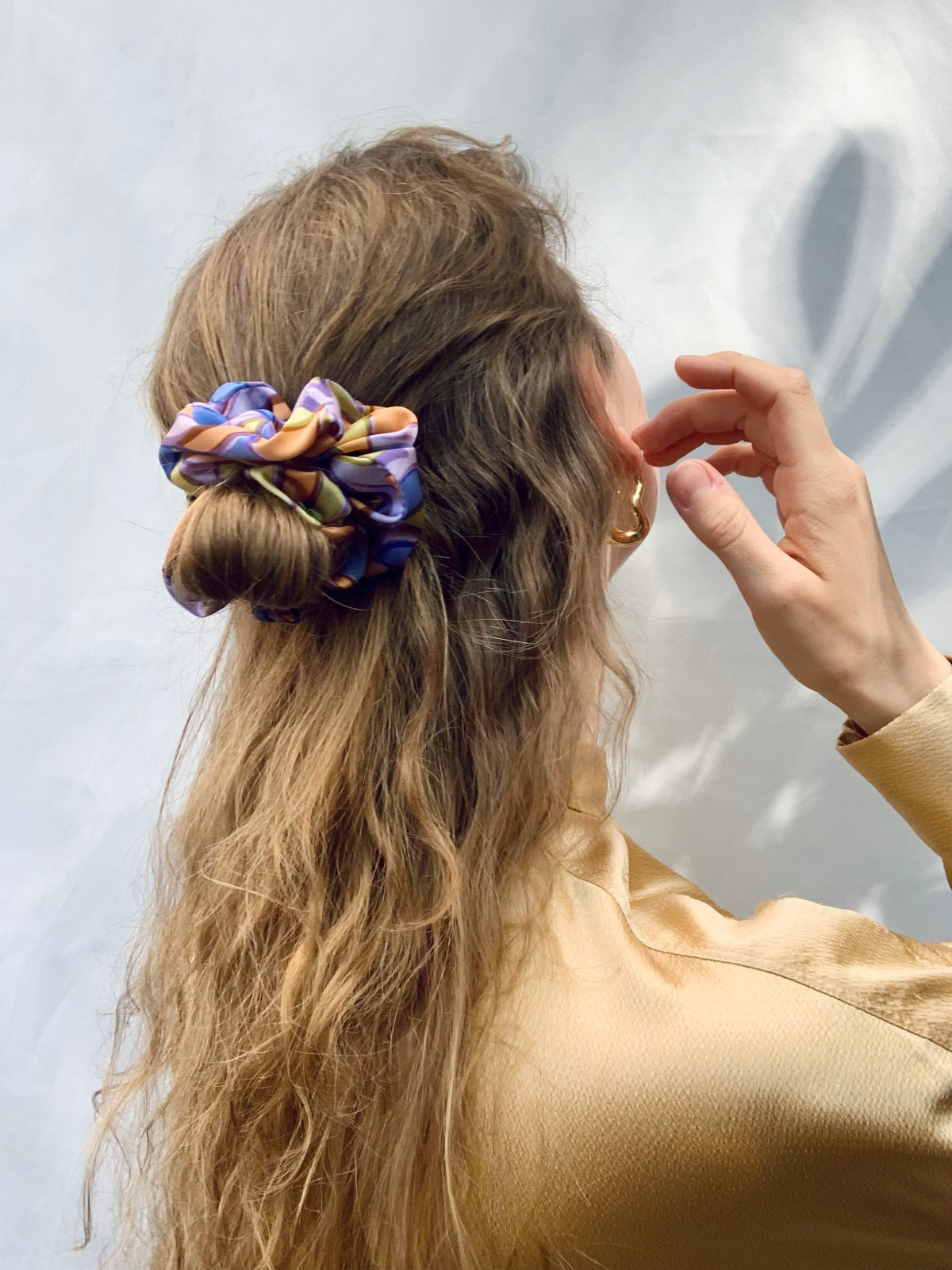 Scrunchie - Purple/Yelow/Orange/Blue