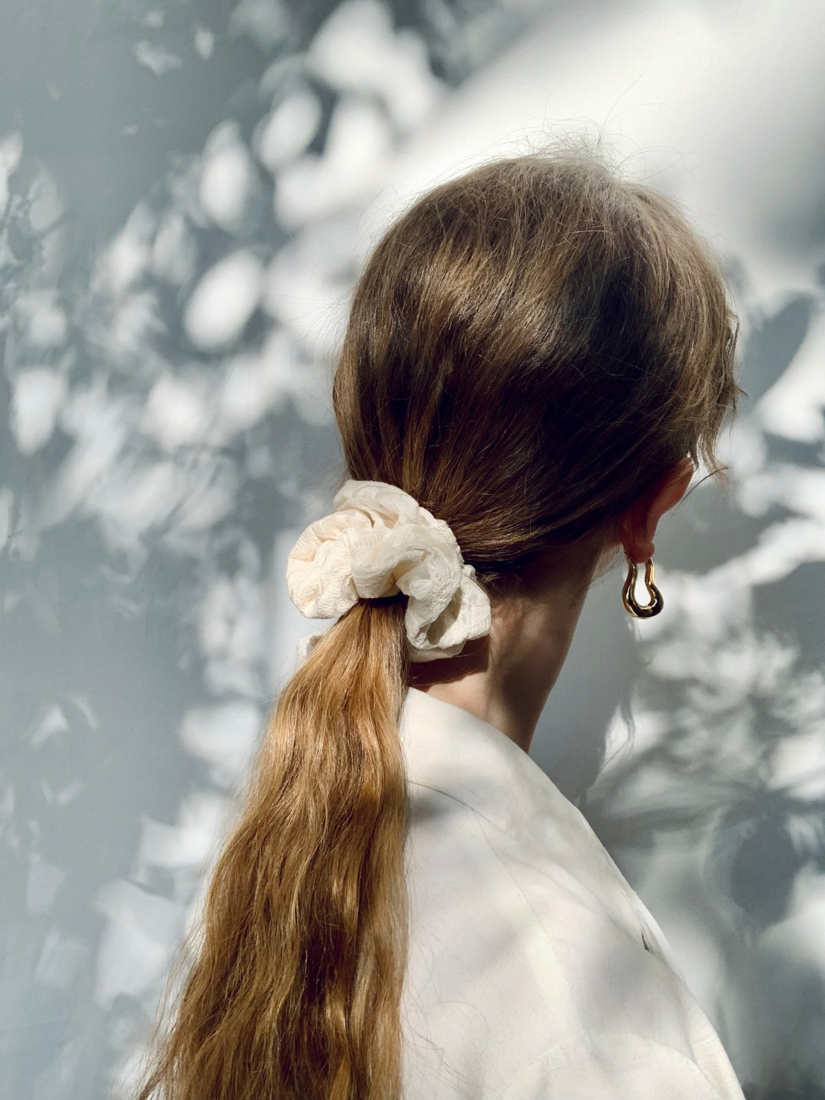 Scrunchie - Cotton/Silk Lace