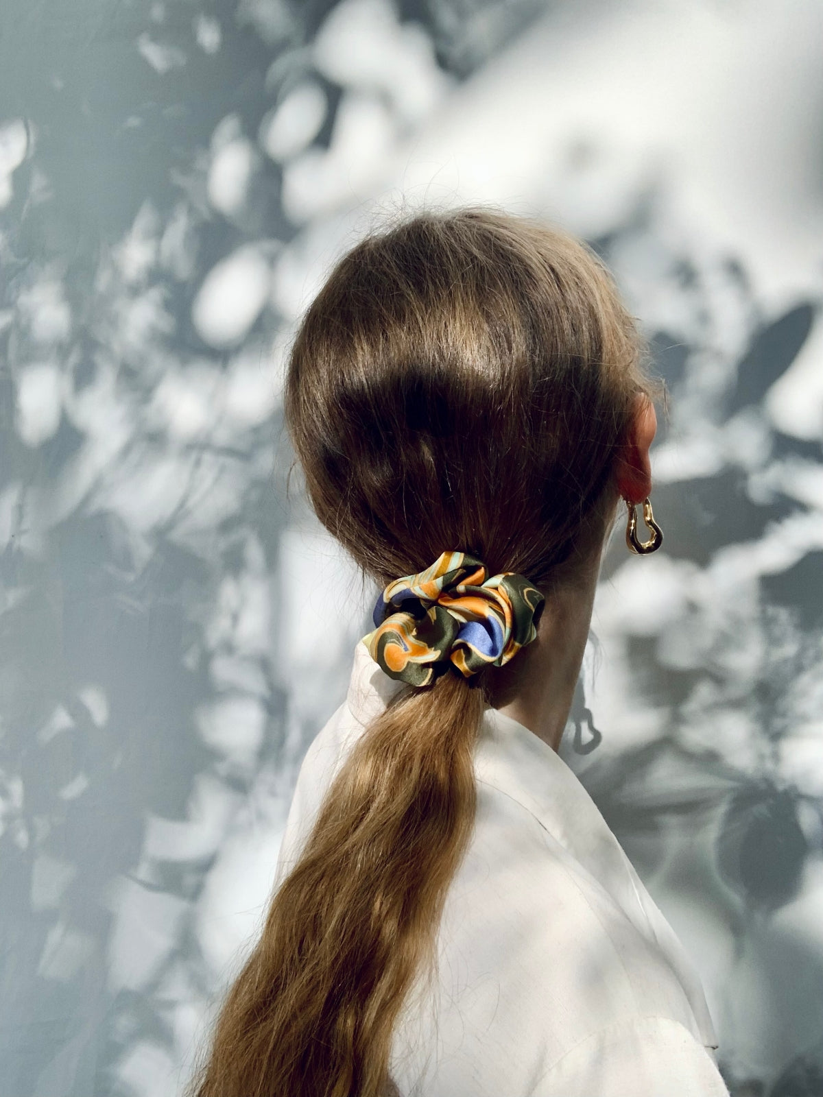 Scrunchie - Green Ornamental