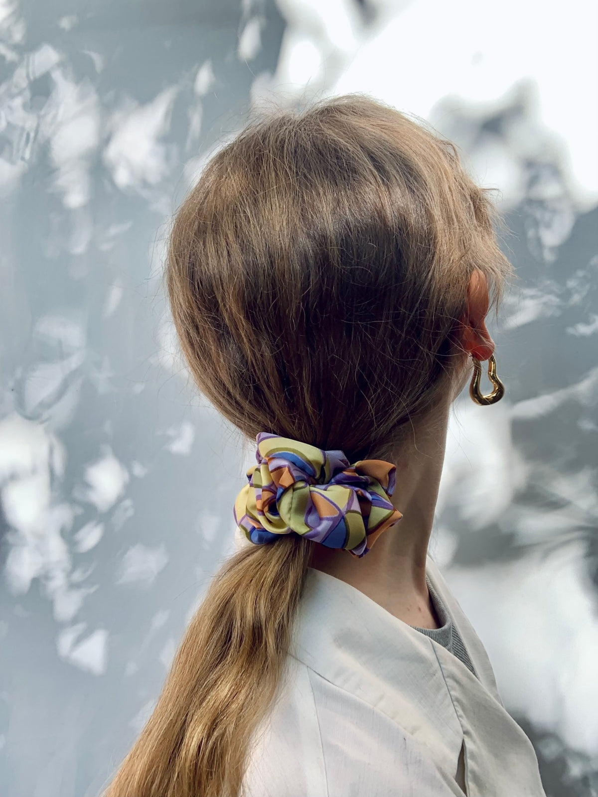 Scrunchie - Purple/Yelow/Orange/Blue