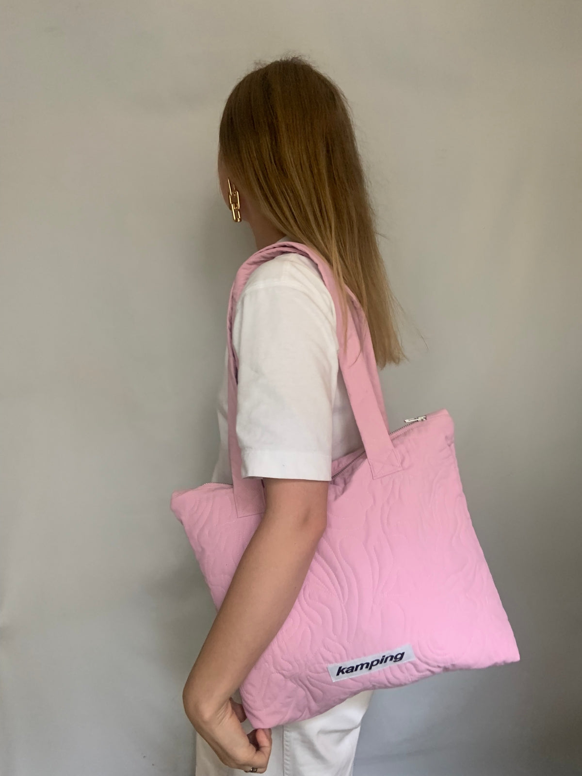 Gesteppte Handtasche Pink