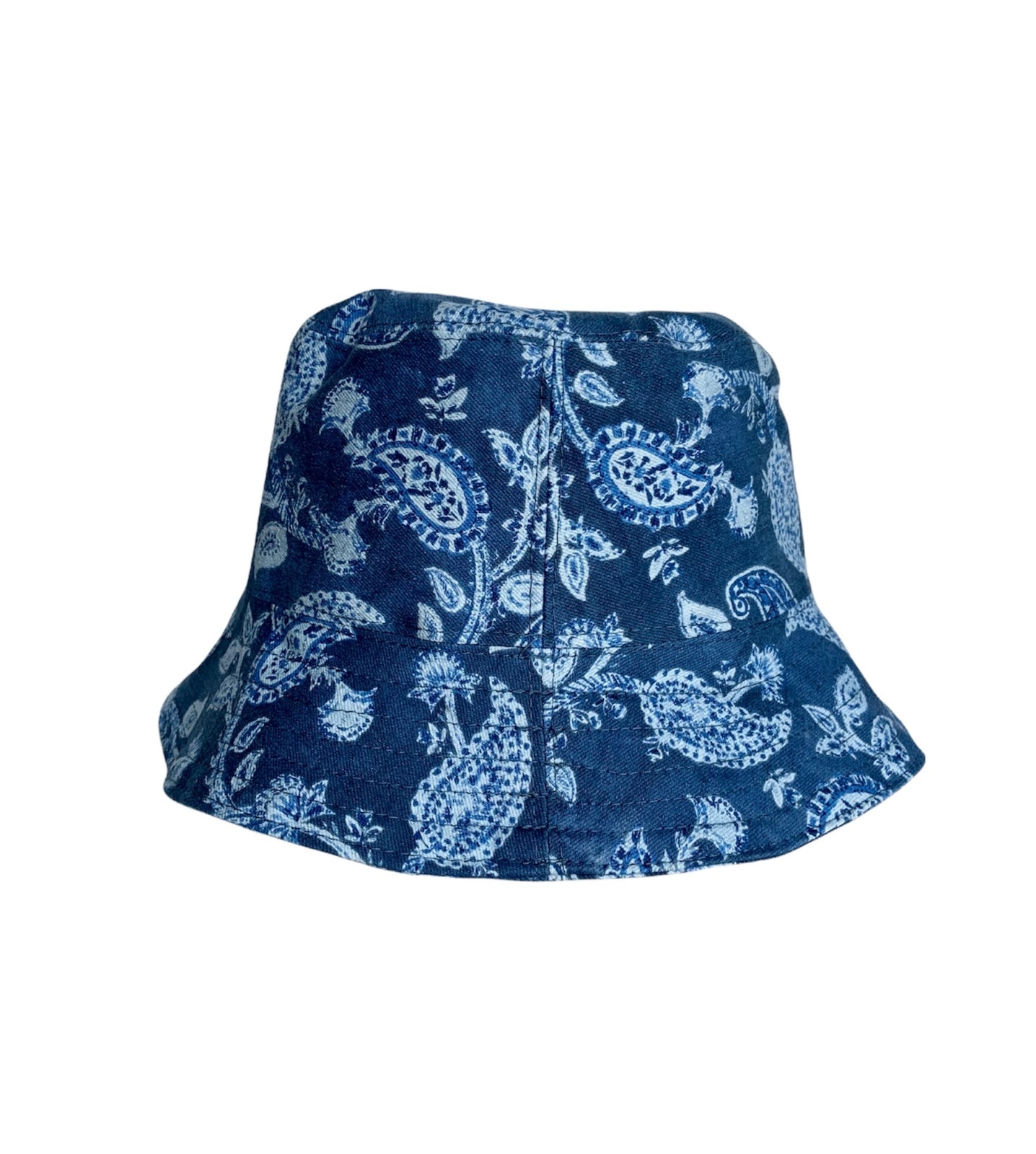 Bucket Hat - Denim Paisley