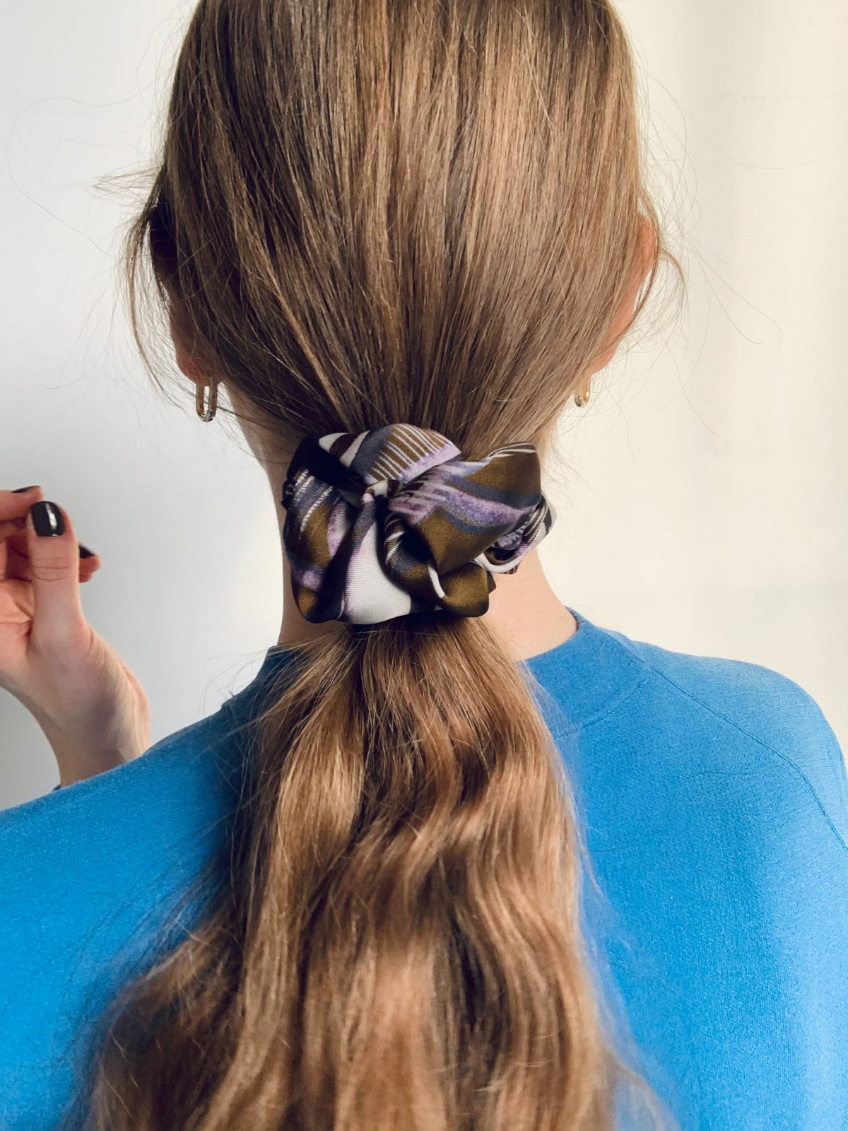 Scrunchie - Olive Pattern Abstract