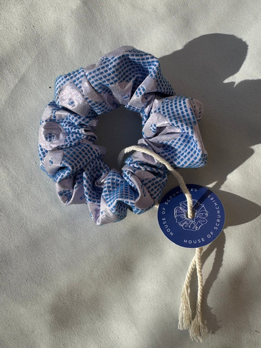 Scrunchie - Shiny Blau-Rosa