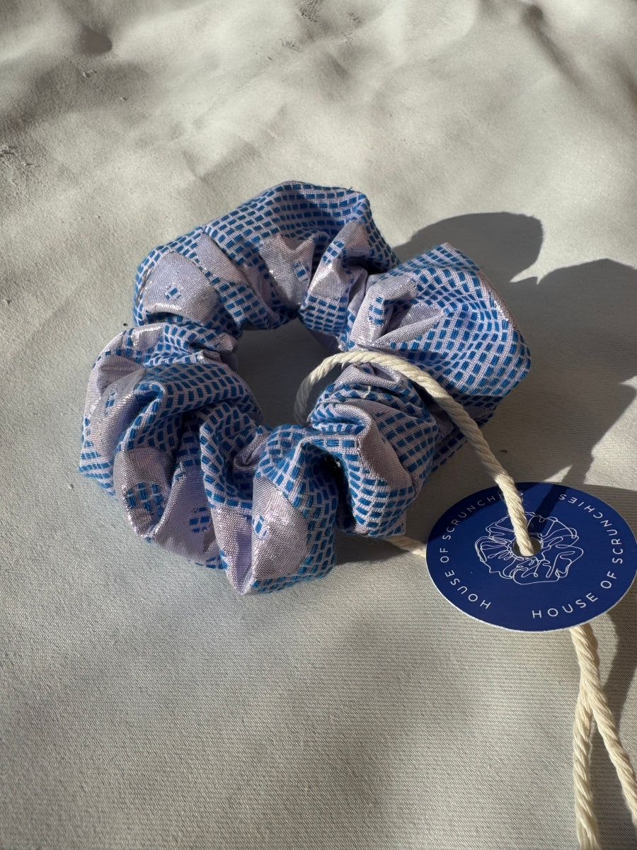 Scrunchie - Shiny Blau-Rosa