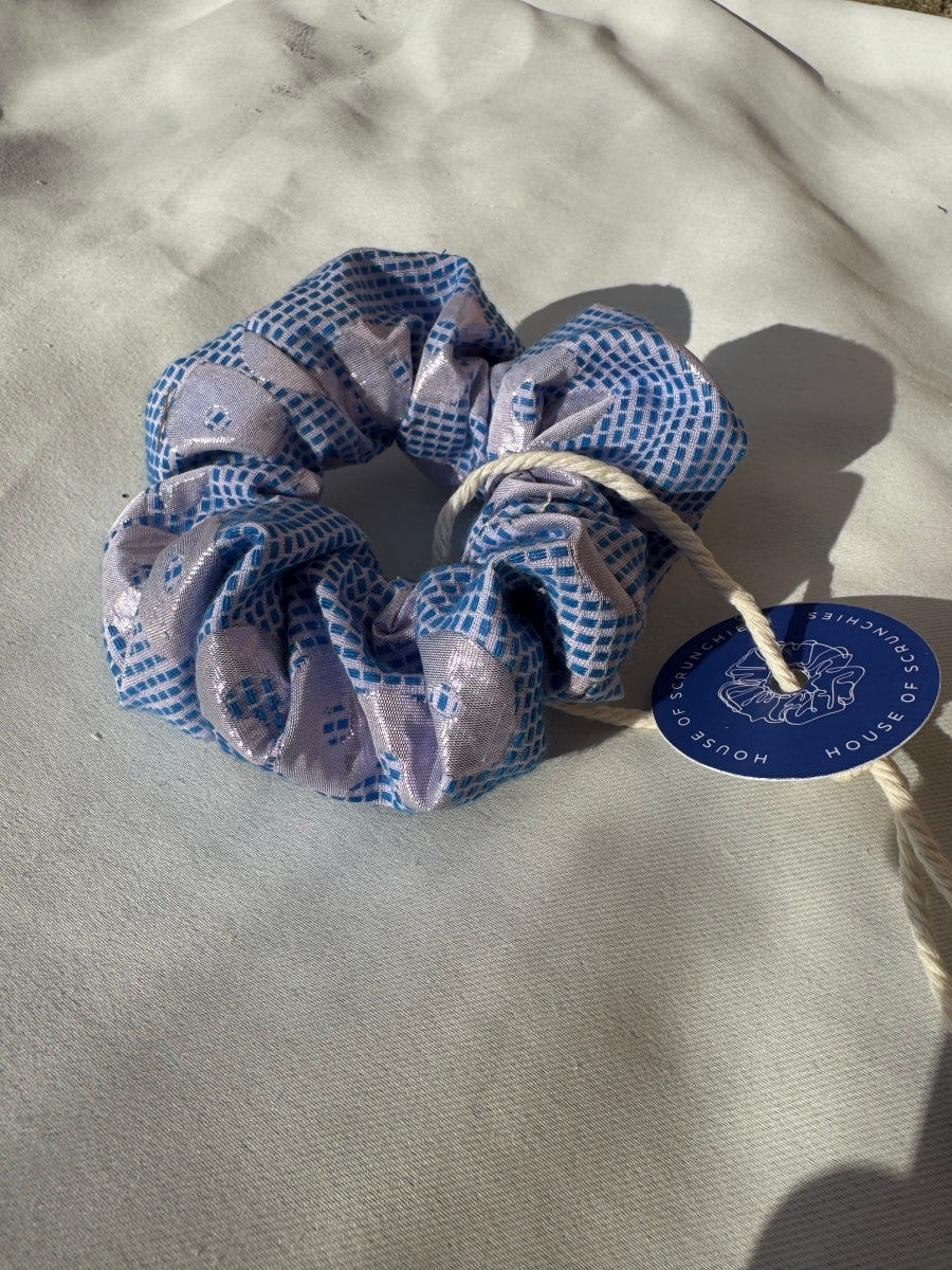 Scrunchie - Shiny Blau-Rosa