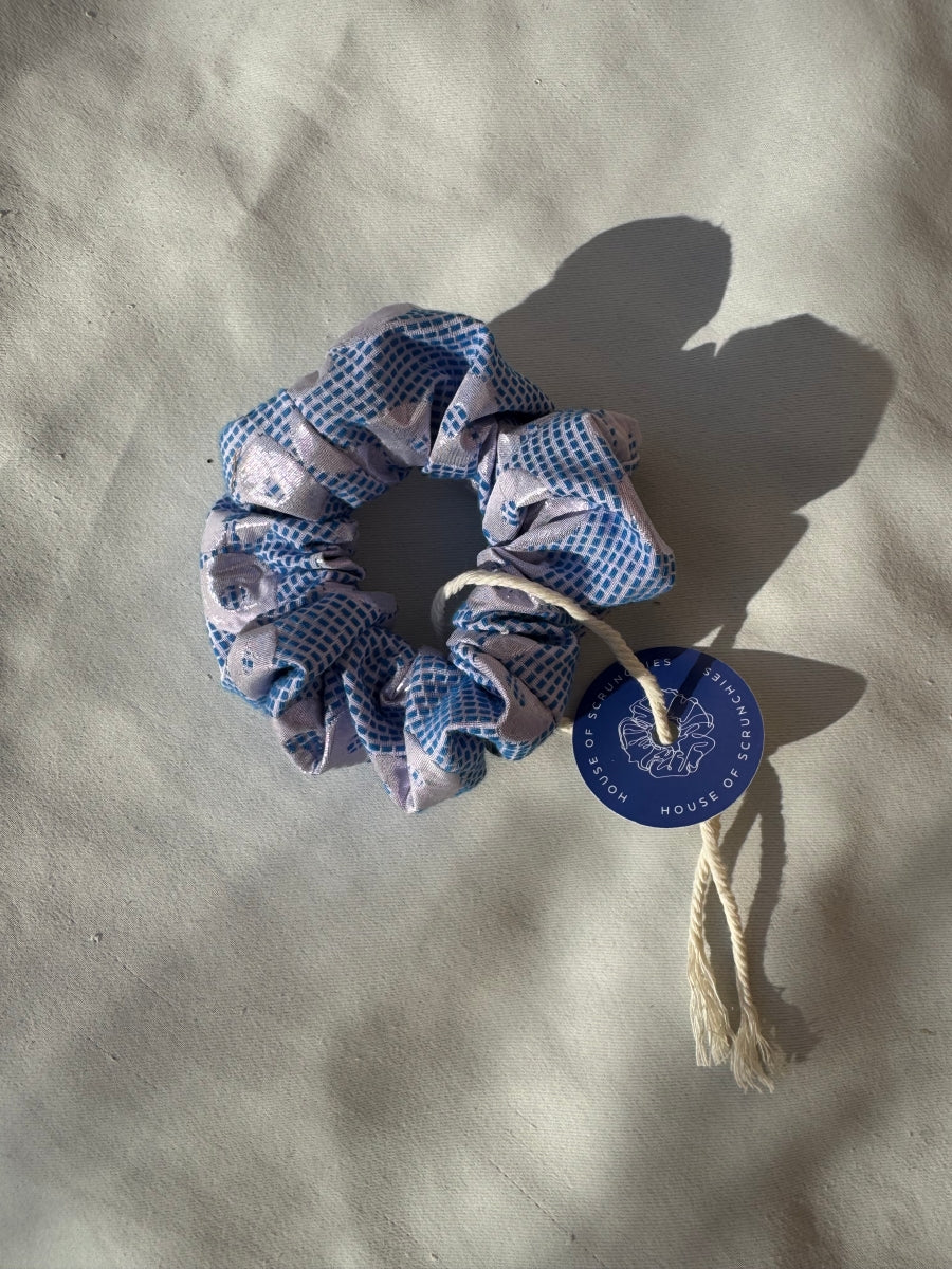 Scrunchie - Shiny Blau-Rosa