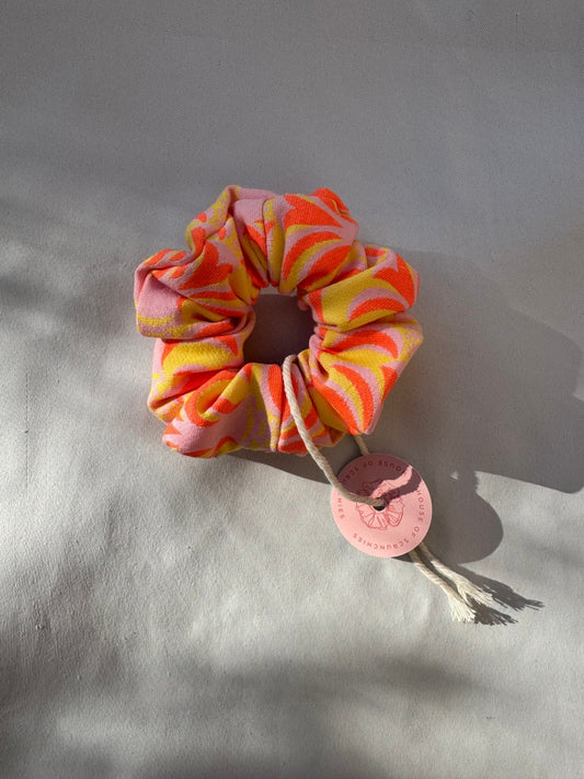 Scrunchie - Orange-Gelb-Rosa