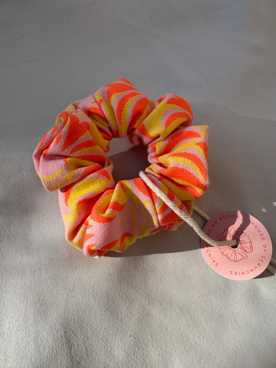 Scrunchie - Orange-Gelb-Rosa