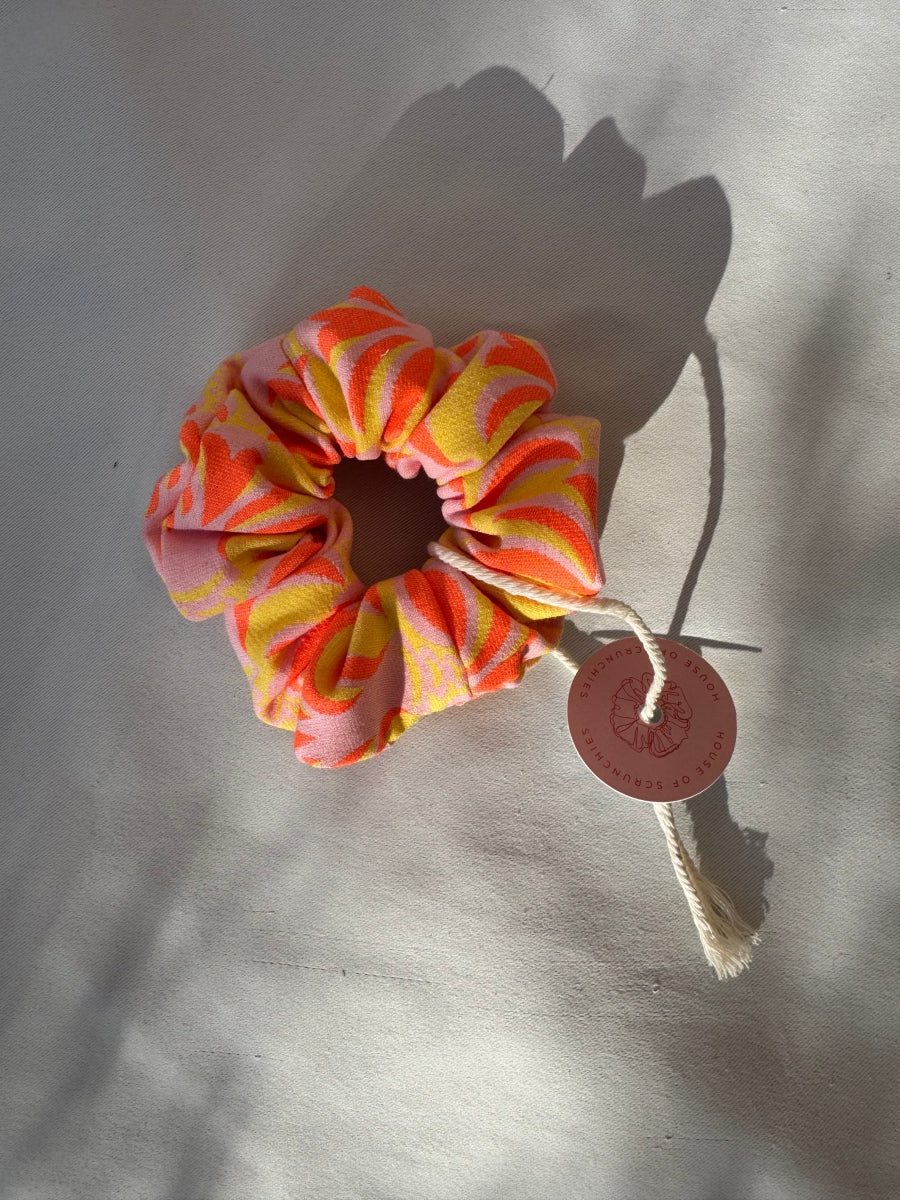 Scrunchie - Orange-Gelb-Rosa