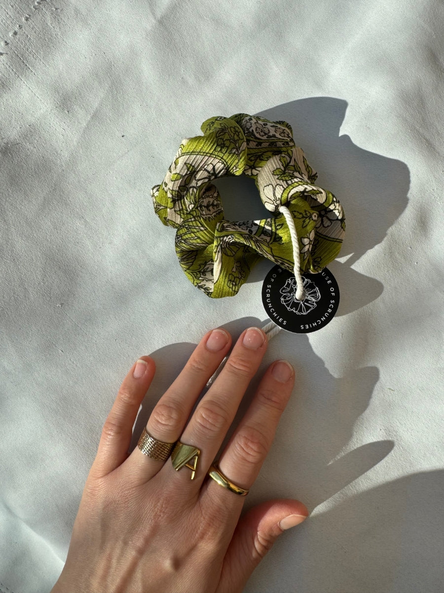 Scrunchie - Grüner Satin