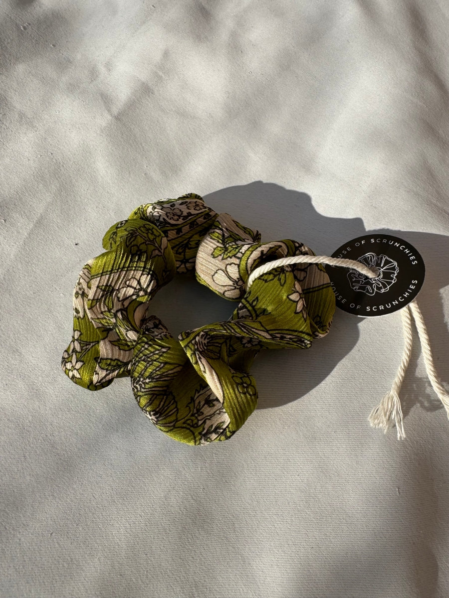 Scrunchie - Grüner Satin