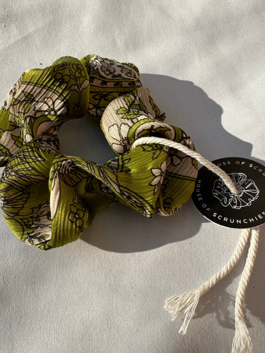 Scrunchie - Grüner Satin