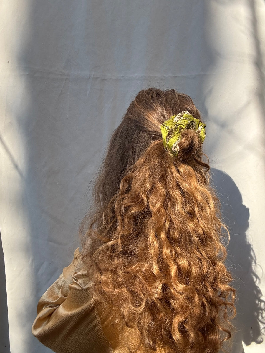 Scrunchie - Grüner Satin