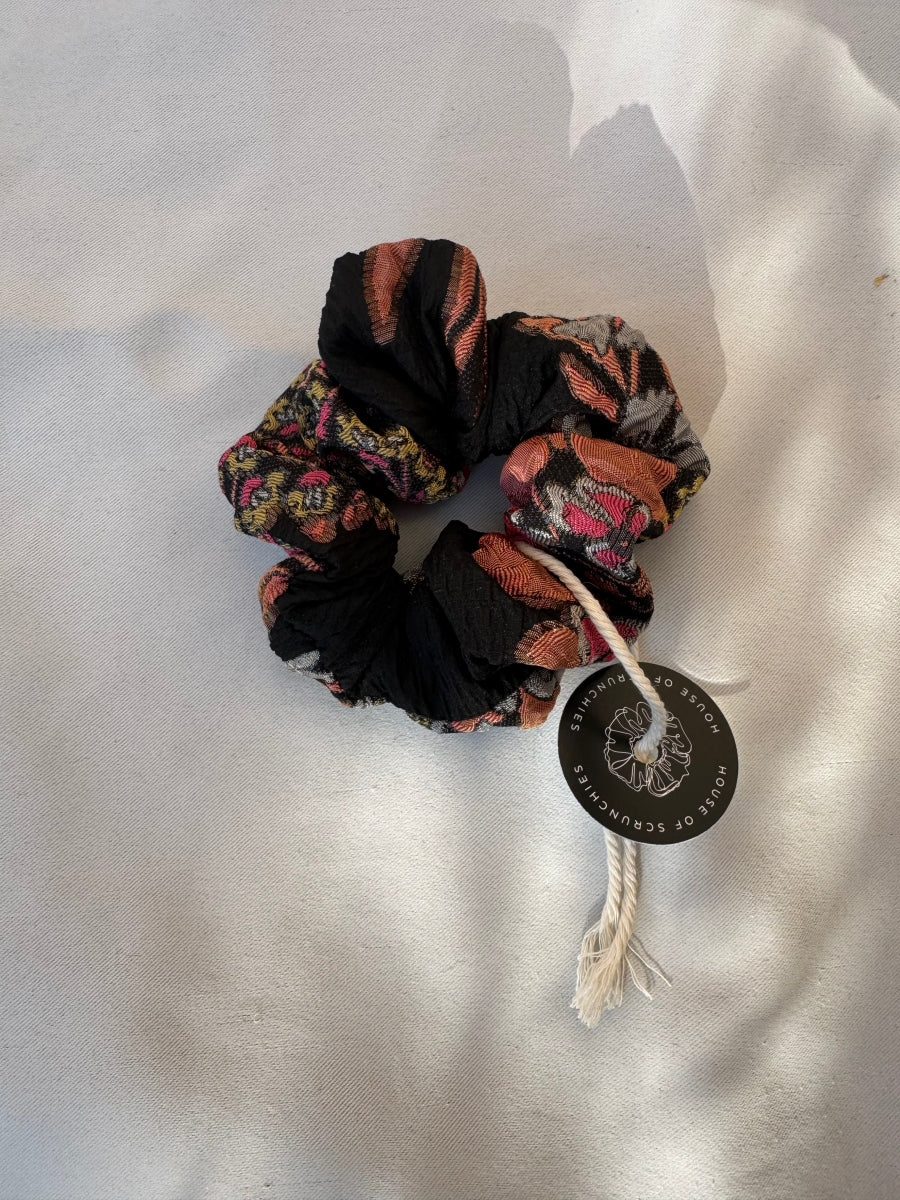 Scrunchie - Schwarz-Rosé-Pink