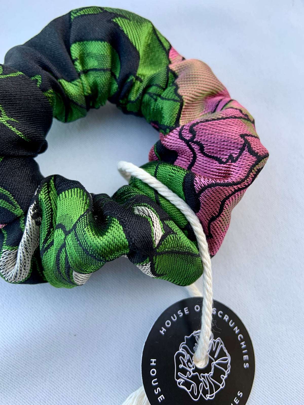 Scrunchie - Schwarz Jacquard