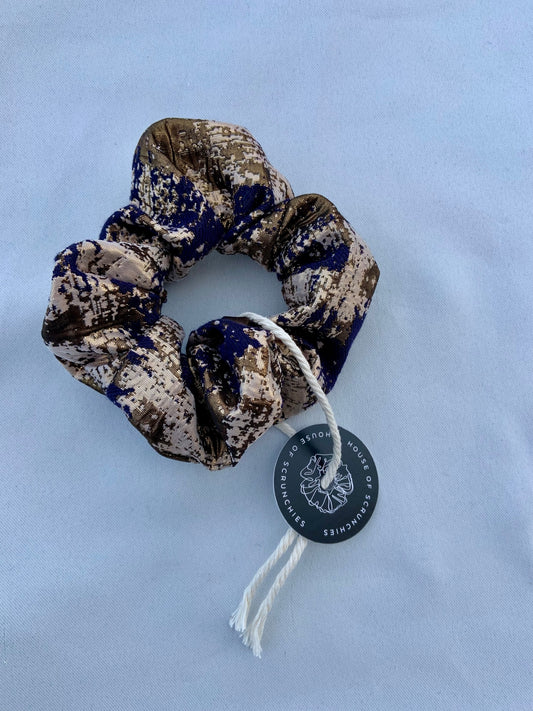 Scrunchie - Gold/ Beige/ Blau