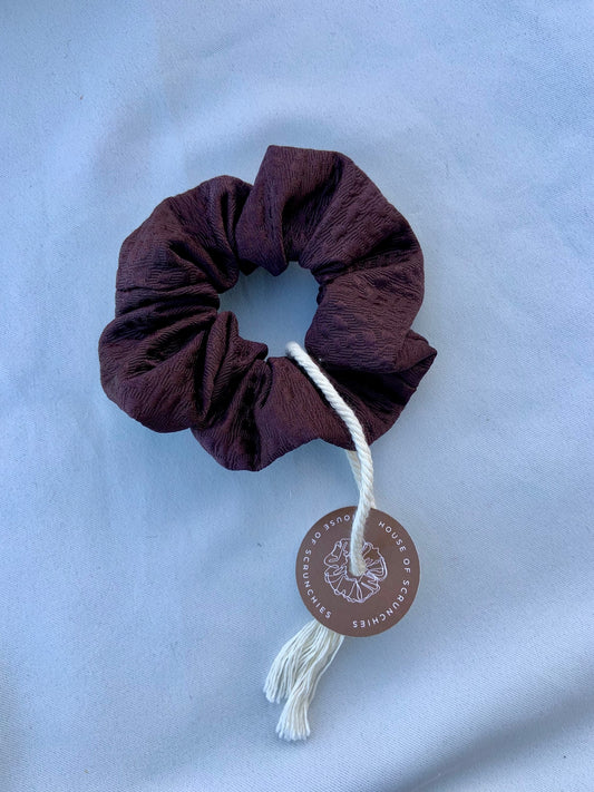 Scrunchie - Braun Jacquard